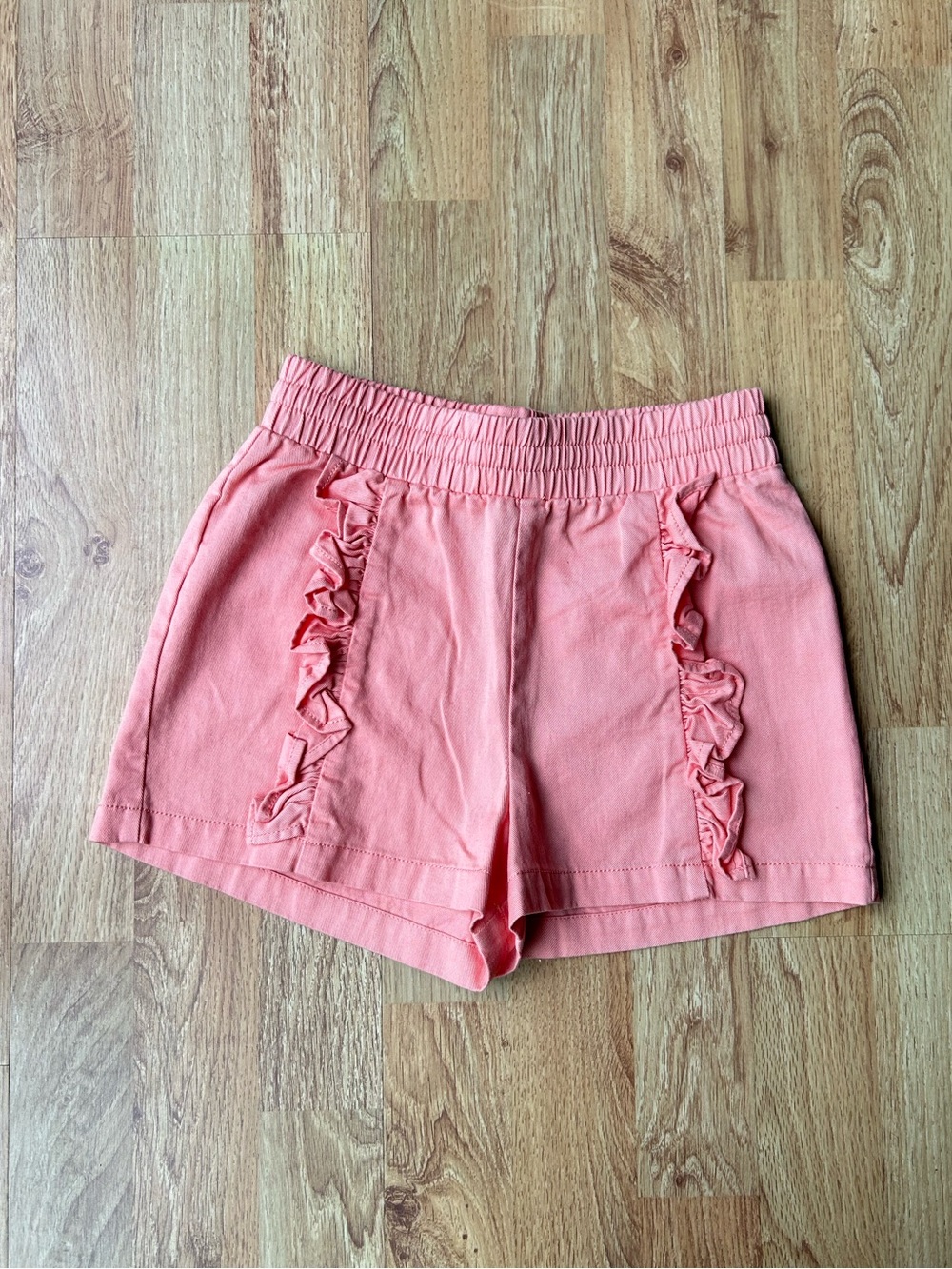 Tea Collection Coral Pink Ruffle Shorts Girls Size 10